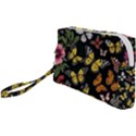 Flowers Butterfly Blooms Flowering Spring Wristlet Pouch Bag (Small) View1