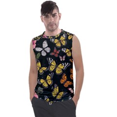 Flowers Butterfly Blooms Flowering Spring Men s Regular Tank Top by Jancukart