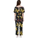 Flowers Butterfly Blooms Flowering Spring Batwing Lightweight Chiffon Jumpsuit View2