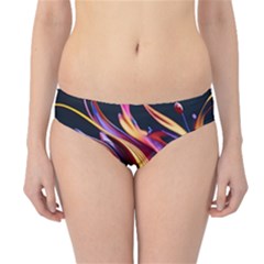 Ai Generated Waves Splash Liquid Paint Wall Hipster Bikini Bottoms by Jancukart