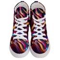 Ai Generated Waves Splash Liquid Paint Wall Men s Hi-Top Skate Sneakers View1