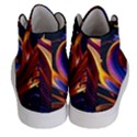 Ai Generated Waves Splash Liquid Paint Wall Men s Hi-Top Skate Sneakers View4