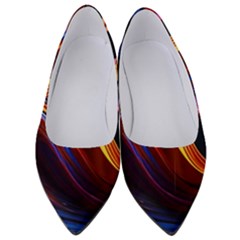 Ai Generated Waves Splash Liquid Paint Wall Women s Low Heels by Jancukart