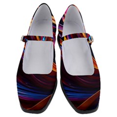 Ai Generated Waves Splash Liquid Paint Wall Women s Mary Jane Shoes by Jancukart