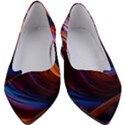 Ai Generated Waves Splash Liquid Paint Wall Women s Block Heels  View1