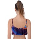 Ai Generated Waves Splash Liquid Paint Wall Frill Bikini Top View2