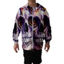 Gothic Sugar Skull Kids  Hooded Windbreaker View1