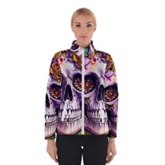 Gothic Sugar Skull Women s Bomber Jacket