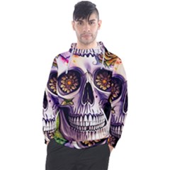 Gothic Sugar Skull Men s Pullover Hoodie