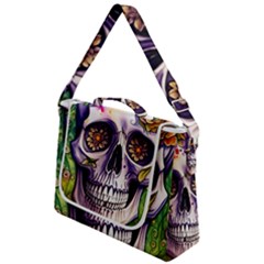 Gothic Sugar Skull Box Up Messenger Bag