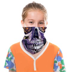 Gothic Sugar Skull Face Covering Bandana (kids) by GardenOfOphir