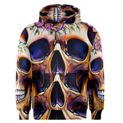 Bone Skull Floral Men s Core Hoodie