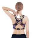 Bone Skull Floral Sports Bra With Pocket View2