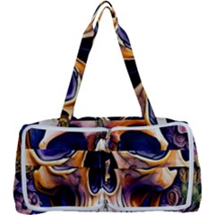 Bone Skull Floral Multi Function Bag by GardenOfOphir