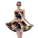 Death Skull Floral Skater Dress View1