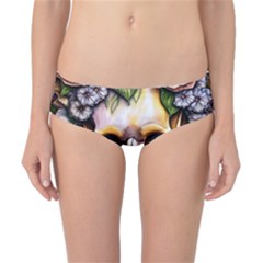 Death Skull Floral Classic Bikini Bottoms by GardenOfOphir