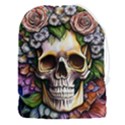 Death Skull Floral Drawstring Pouch (3XL) View1