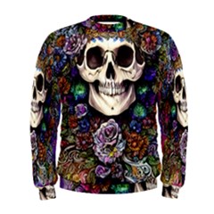 Dead Cute Skull Floral Men s Sweatshirt