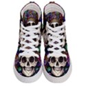 Dead Cute Skull Floral Women s Hi-Top Skate Sneakers View1