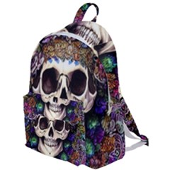 Dead Cute Skull Floral The Plain Backpack by GardenOfOphir