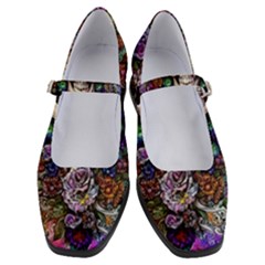 Dead Cute Skull Floral Women s Mary Jane Shoes by GardenOfOphir