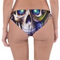 Gothic Cute Skull Floral Reversible Hipster Bikini Bottoms View2