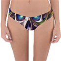 Gothic Cute Skull Floral Reversible Hipster Bikini Bottoms View3