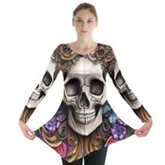 Skull Bones Long Sleeve Tunic 