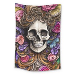 Skull Bones Large Tapestry