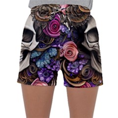 Skull Bones Sleepwear Shorts by GardenOfOphir