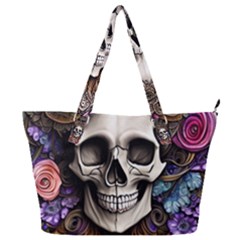 Skull Bones Full Print Shoulder Bag by GardenOfOphir