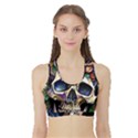 Skull Dead Sports Bra with Border View1