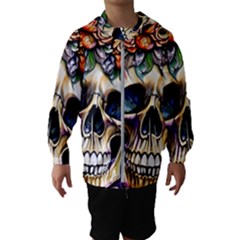 Skull Dead Kids  Hooded Windbreaker