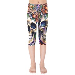 Skull Dead Kids  Capri Leggings  by GardenOfOphir