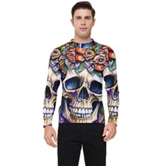 Skull Dead Men s Long Sleeve Rash Guard by GardenOfOphir