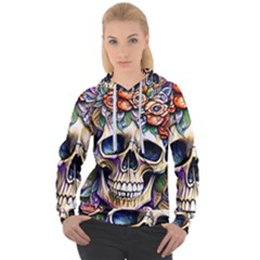 Skull Dead Women s Overhead Hoodie