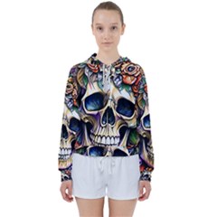 Skull Dead Women s Tie Up Sweat