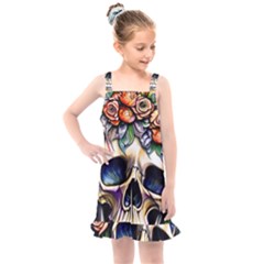 Skull Dead Kids  Overall Dress by GardenOfOphir