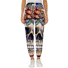 Skull Dead Women s Cropped Drawstring Pants by GardenOfOphir