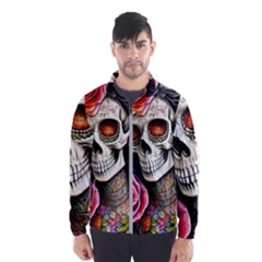 Sugar Skull Men s Windbreaker