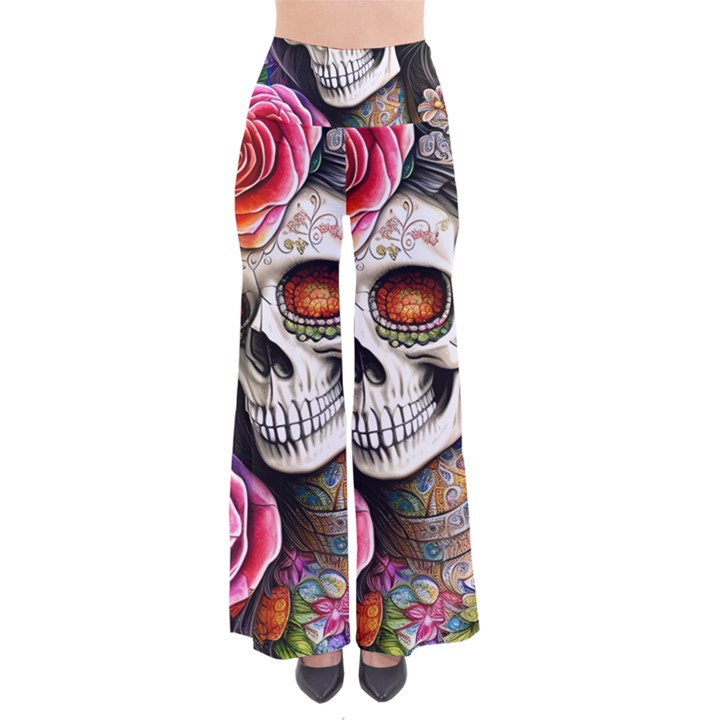 Sugar Skull So Vintage Palazzo Pants