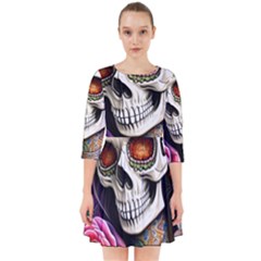 Sugar Skull Smock Dress by GardenOfOphir