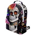 Sugar Skull Flap Pocket Backpack (Small) View1