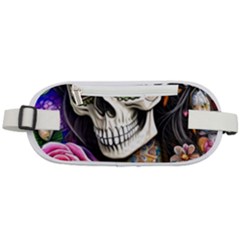 Sugar Skull Rounded Waist Pouch by GardenOfOphir