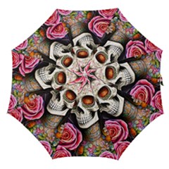 Sugar Skull Straight Umbrellas by GardenOfOphir