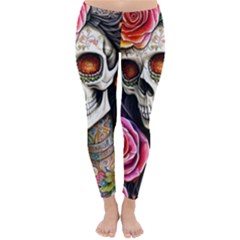 Sugar Skull Classic Winter Leggings