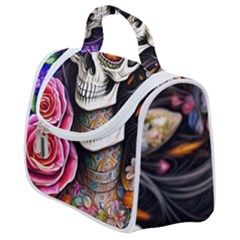 Sugar Skull Satchel Handbag by GardenOfOphir