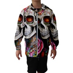 Sugar Skull Kids  Hooded Windbreaker