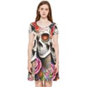 Sugar Skull Inside Out Cap Sleeve Dress View1