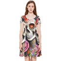 Sugar Skull Inside Out Cap Sleeve Dress View3